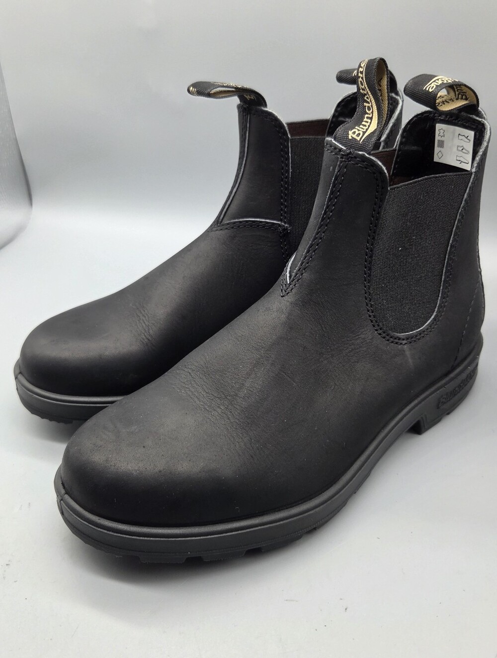 Blundstone Chelsea Ankle Boot Gore Pull-on Black Leather Size US 10 NEW
